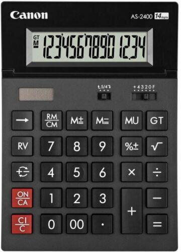 Canon AS-120II Αριθμομηχανή σε Μαύρο Χρώμα