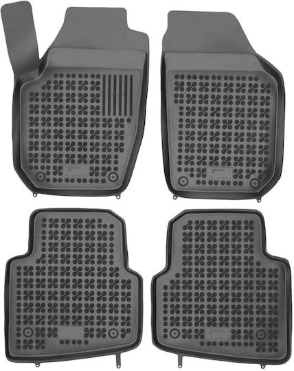 Rezaw Plast Set of Front and Rear Mats 4pcs Tray Type for Skoda Roomster 2006 Black