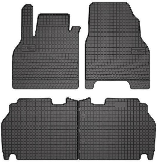 Frogum Set of Front and Rear Mats 4pcs for Renault Kangoo 2008 Black