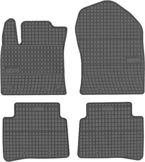 Frogum Set of Front and Rear Mats 4pcs for Toyota Prius 2015+ Black