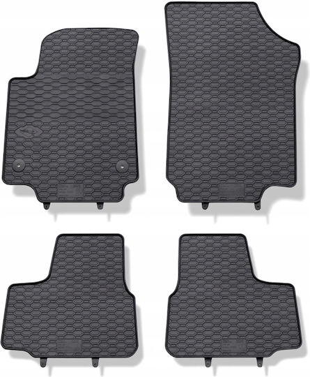 Λαστιχένια Πατάκια Geyer & Hosaja Vw Up Skoda Citigo Seat Mii 2011+ 4 Τεμάχια Μαύρο 814/4c