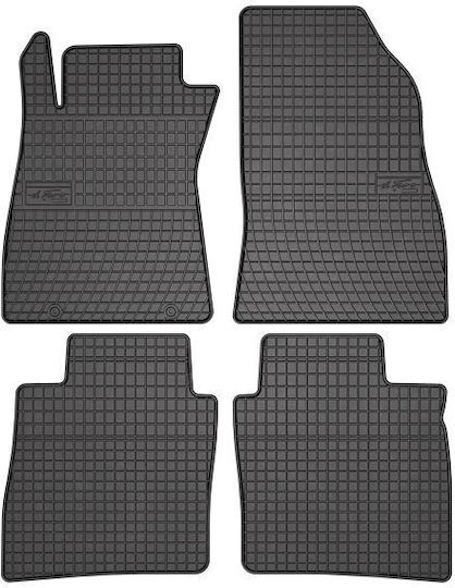 Frogum Set of Front and Rear Mats 4pcs for Nissan Pulsar 2014-2018 Black
