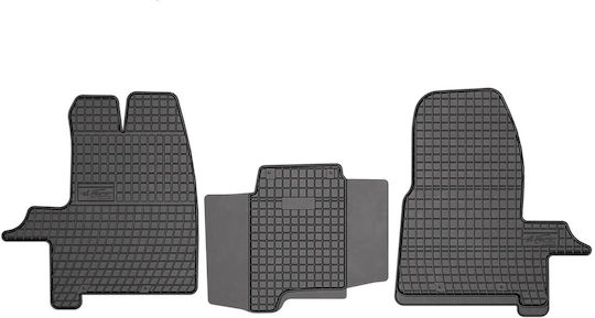 Frogum Σετ Μπροστινά και Πίσω Πατάκια 3τμχ για Ford Tourneo Custom / Transit 2013-2021 Μαύρα