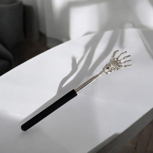 Foldable Back Head Scratcher Telescopic Handle Massager Gadget Black