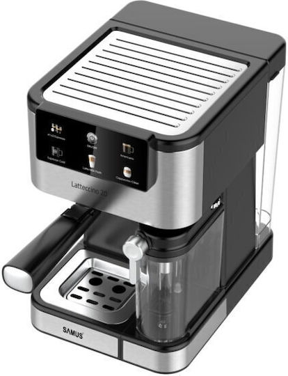 Samus Latteccino 20 Mașină de Espresso 1350W Presiune 20bar pentru Cappuccino Gri