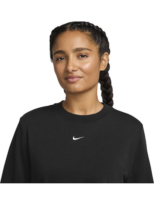 French Terry Women's Sweatshirt Black