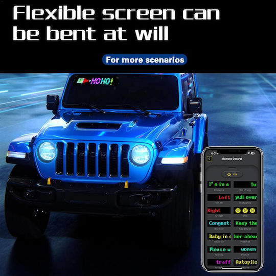 LED Sign One - Sided 7x17.3cm RGB