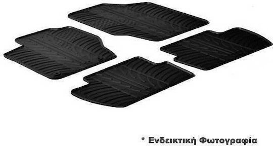 Lampa Set of Front and Rear Mats 4pcs Tray Type for Honda HR-V 2021+ Black