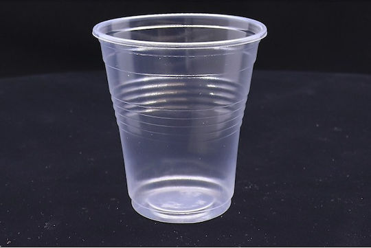 Lux Plast Disposable Cup Plastic Transparent 130ml 50pcs