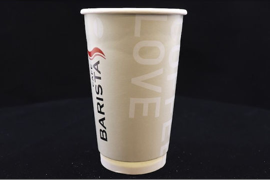 Barista Чаша за Еднократна Употреба Хартия Двойна стена Бежов 480мл