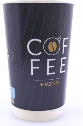 Coffee Roasters Ποτήρι μιας Χρήσης Χάρτινo Διπλότοιχο Μαύρο 480ml 25τμχ