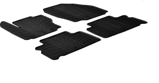 Gledring Set of Front and Rear Mats 4pcs for Ford Galaxy 2006-2011 Black