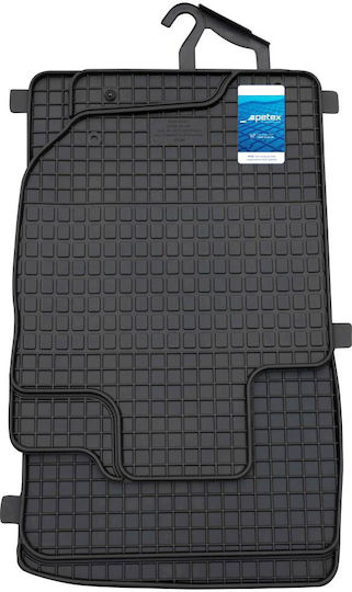 Petex Set of Front and Rear Mats 4pcs for Mitsubishi L200 2007 Black