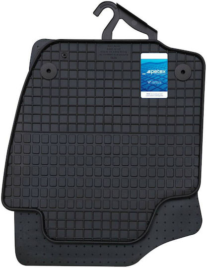 Petex Set of Front and Rear Mats 4pcs for Skoda Rapid 2012 Black