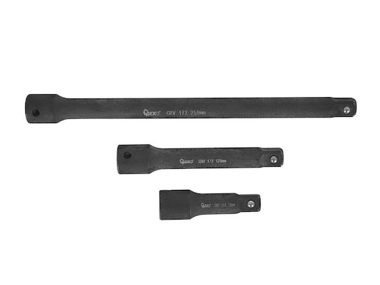 Impact Tube Adapter Set 1/4" 3/8" 1/2" Cr-v 9 Elements Geko G10531