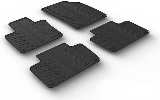 Auto Gs Set of Front and Rear Mats 4pcs for Volvo XC 90 2015 Black