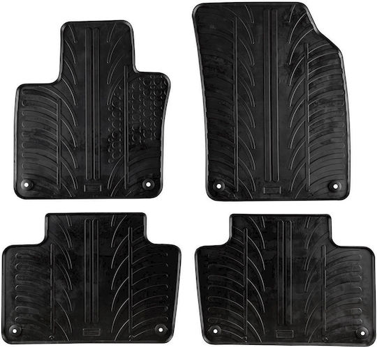 Auto Gs Set of Front and Rear Mats 4pcs for Volvo XC 90 2015 Black