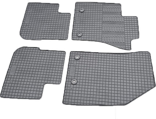 Cik Set of Front and Rear Mats 4pcs for Fiat Tipo Black