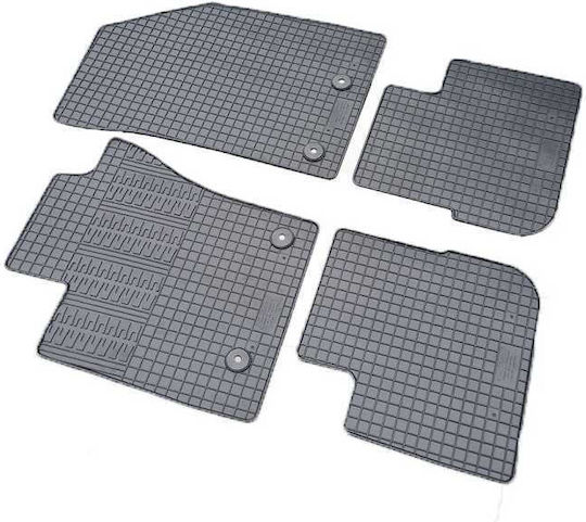 Cik Set of Front and Rear Mats 4pcs for Fiat Tipo Black