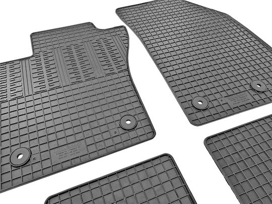 Cik Set of Front and Rear Mats 4pcs for Fiat Tipo Black
