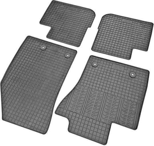 Cik Set of Front and Rear Mats 4pcs for Fiat Tipo Black