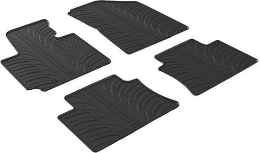 Gledring Set of Front and Rear Mats 4pcs for Kia Soul 2014 Black