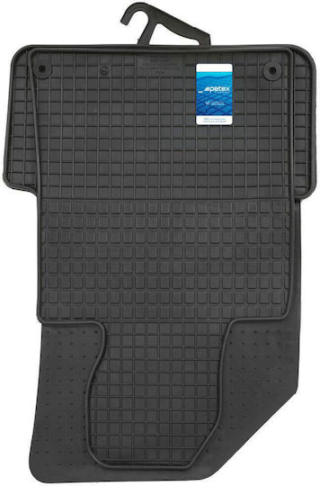 Petex Set of Front and Rear Mats 4pcs for Peugeot 508 2011+ Black