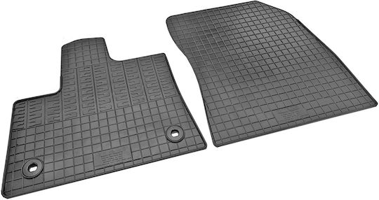 Cik Set of Front and Rear Mats 4pcs for Peugeot Rifter Opel Combo Citroen Berlingo Black