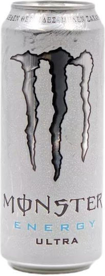 Monster Ultra Energy Drink White με Ανθρακικό, Χωρίς Ζάχαρη σε Κουτί 500ml