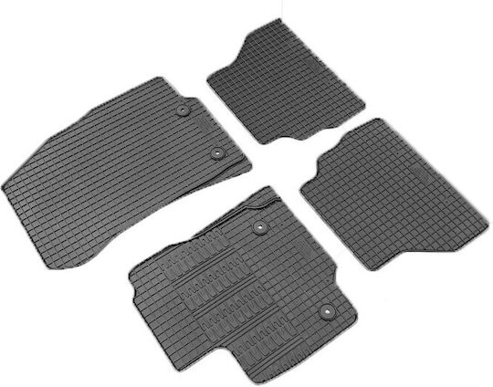 Cik Set of Front and Rear Mats 4pcs Tray Type for Ford B-Max 2012-2014 Black