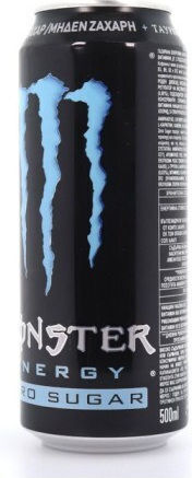 Monster Absolutely Zero Energy-Drink mit Kohlensäure, Zuckerfrei in Kiste 500ml