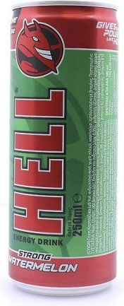 Hell Strong Energy Drink Watermelon με Ανθρακικό σε Κουτί 250ml