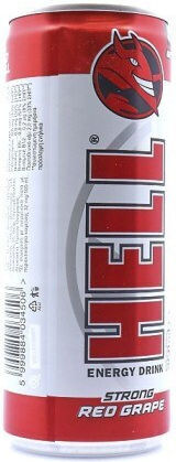 Hell Energy Drink Red Grape με Ανθρακικό σε Κουτί 250ml