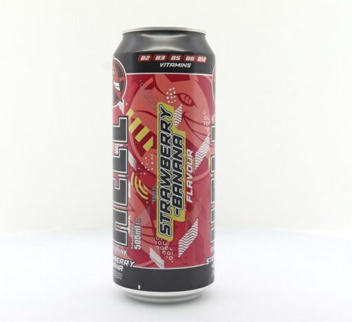 Hell Energy Drink STRAWBERRY-BANANA με Ανθρακικό 500ml