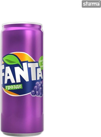 Fanta Αναψυκτικό Σταφύλι με Ανθρακικό σε Κουτί 355ml