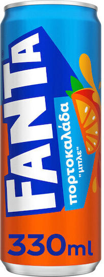 Fanta Albastru Suc de portocale Fără carbonatare în Cutie 330ml
