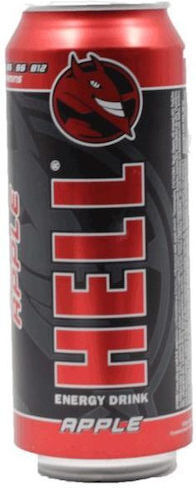 Hell Energy Drink Apple με Ανθρακικό σε Κουτί 500ml