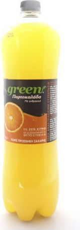 Green Cola Orange Juice with Carbonation in Bottle 1500ml