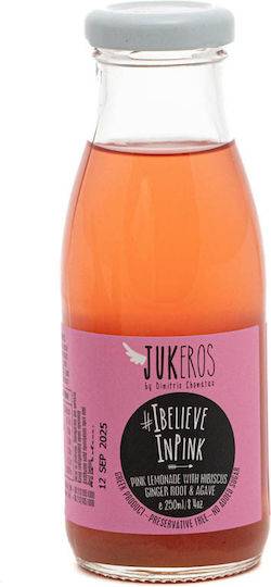 Jukeros I Believe in Pink Λεμονάδα Χωρίς Ανθρακικό & Ζάχαρη σε Φιάλη 260ml