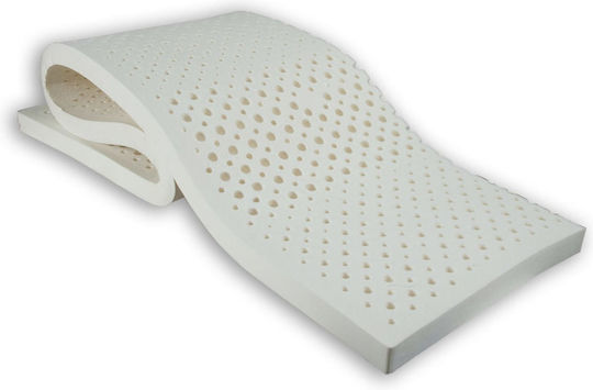 Idilka Mattress Topper Latex Double Latex Infused with Aloe & Removable Cover 150x200x4cm