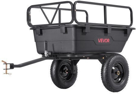 Trailer Garden Cart Plastic Four-wheel with Maximum Load Weight 226kg