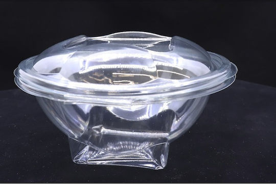 Lux Plast Disposable Plastic PET Tableware for Salads 50pcs