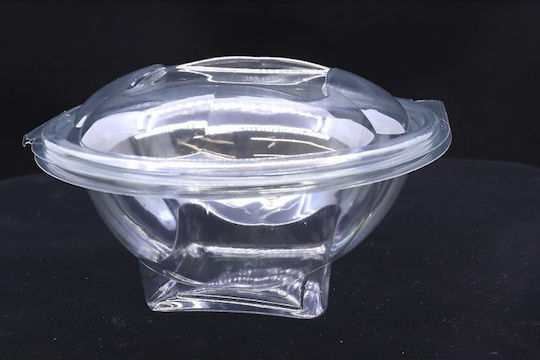 Lux Plast Disposable Plastic PET Tableware for Salads 50pcs