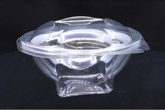 Lux Plast Disposable Plastic PET Tableware for Salads 50pcs