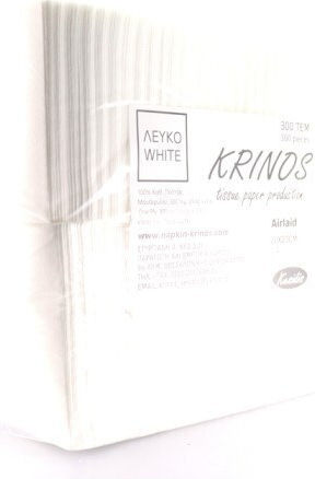Krinos Airlaid Napkin 1-Ply White 20x20cm