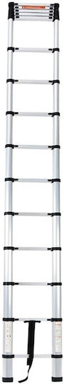Vesta Telescopic Ladder Aluminum 15 of Steps with Maximum Height 4.4m