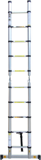 Prostep Telescopic Aluminum Double Ladder 5 Steps Maximum Height 3.2m