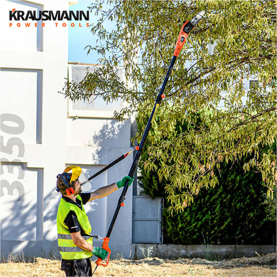 Krausmann 3350 Teleskopisches Bügelsäge Stromquelle 710W Gesamtlänge 180cm und Klingenlänge 18cm