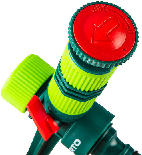 Verto Multifunctional Water Sprinkler Irrigation Nozzle with Maximum Throw Angle 360° Green