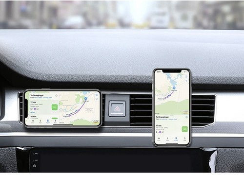 Suport Telefon Auto Idealstore Inel Magnetic Ajustare Unghi Rotire 360 Grade Suport Flexibil Stabil Ușor de Instalare Design Modern Elegant Oțel Inoxidabil Negru